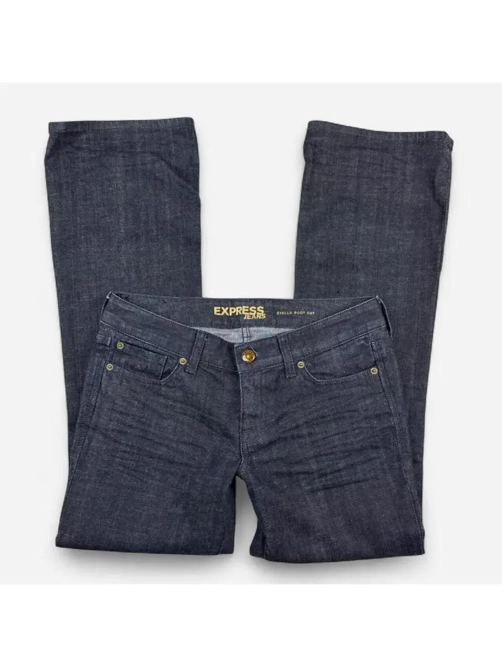 Express Y2K Stella Low Rise Bootcut Jeans Dark Wash